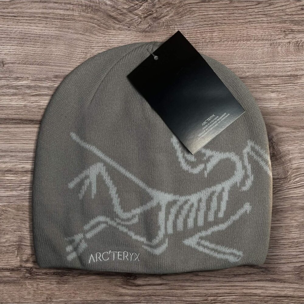 Bought from @hakeembest, Arc'teryx Gray Beanie with White Dinosaur Logo